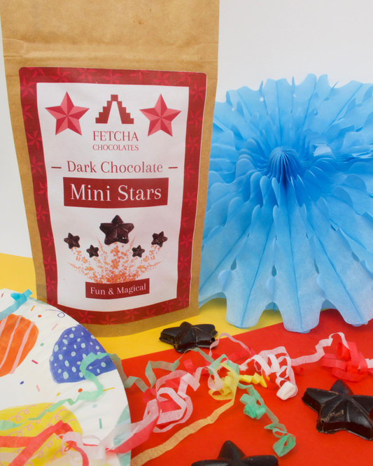 Dark mini chocolate stars