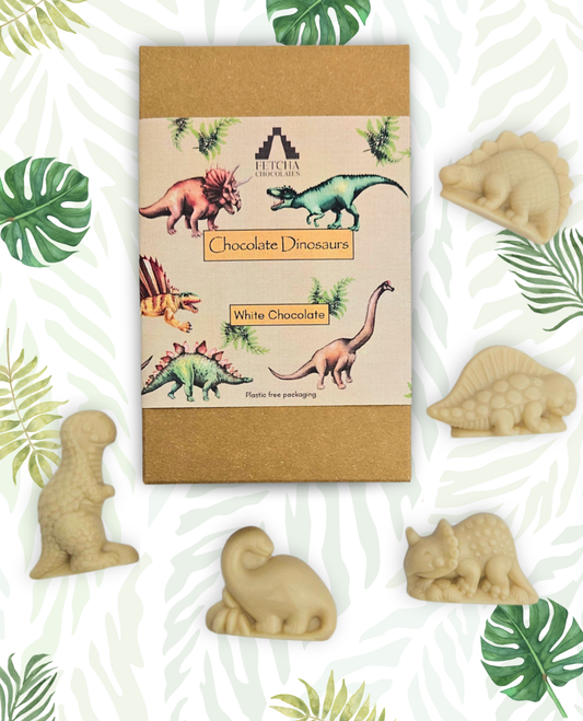 Dinosaurs in White Chocolate
