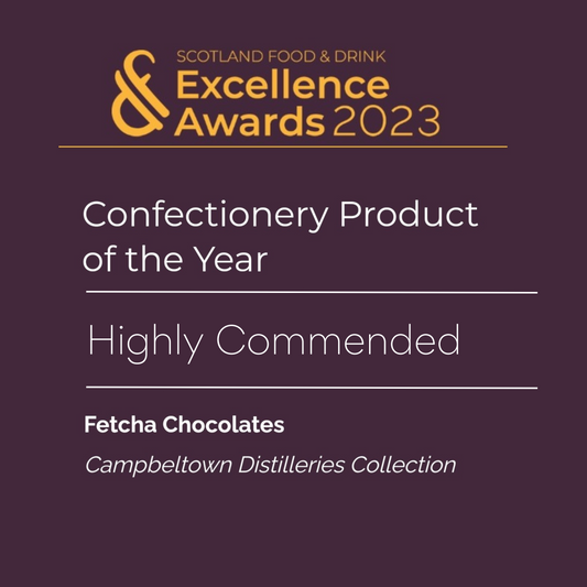Scotland food and drink excellence awards 2023 confectionery product of the year - Highly Commended award