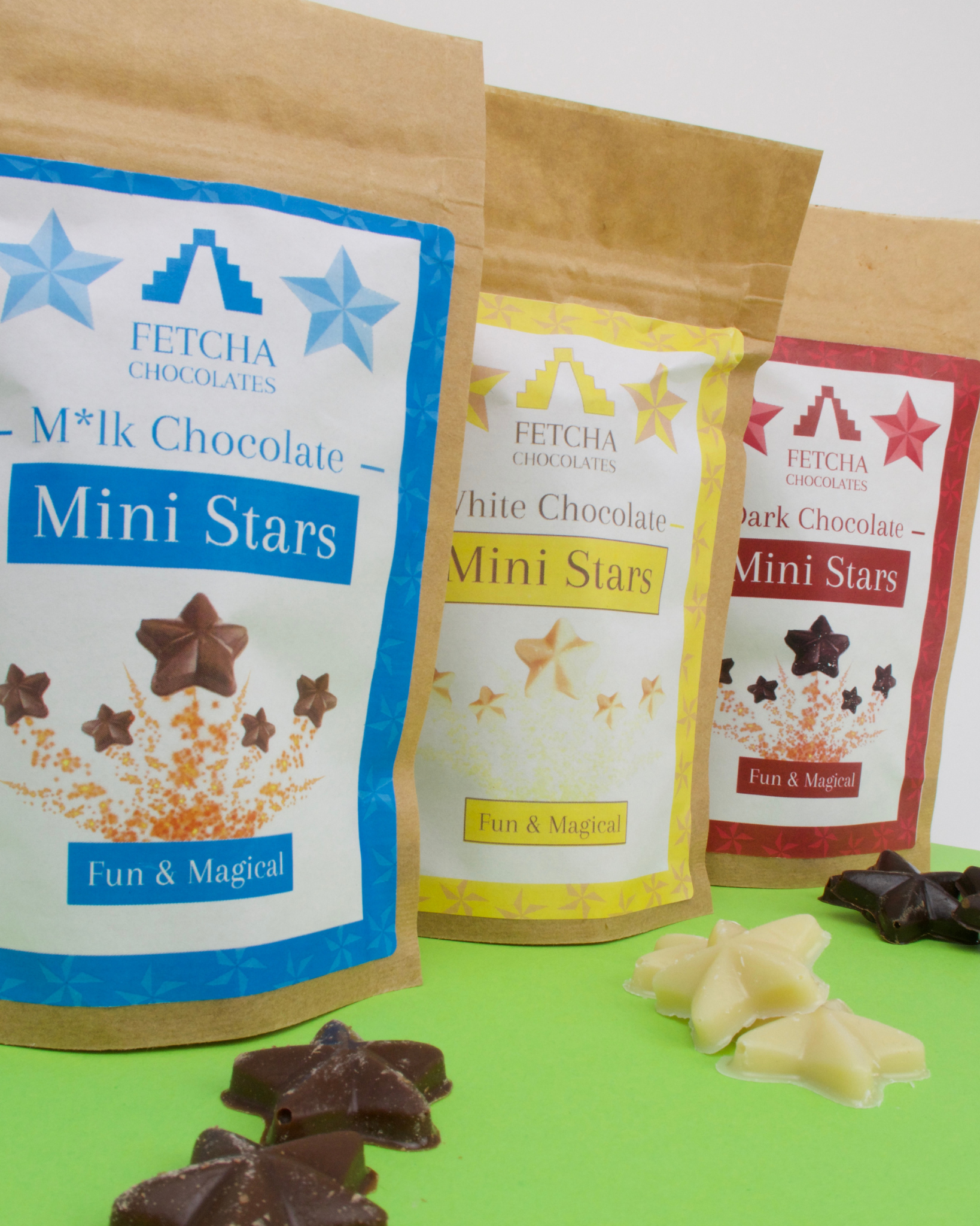 Dark mini chocolate stars