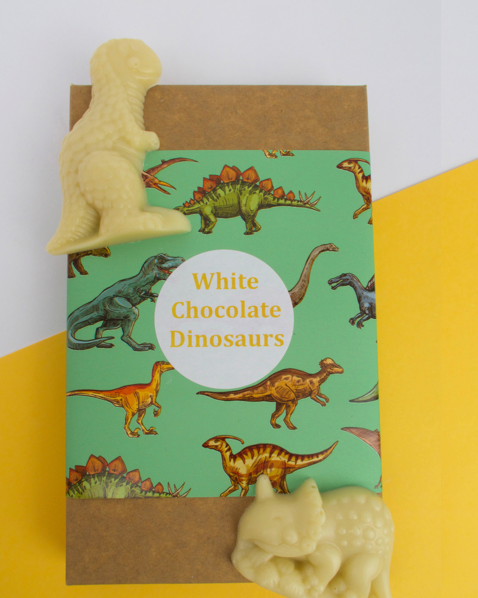 Dinosaurs in White Chocolate